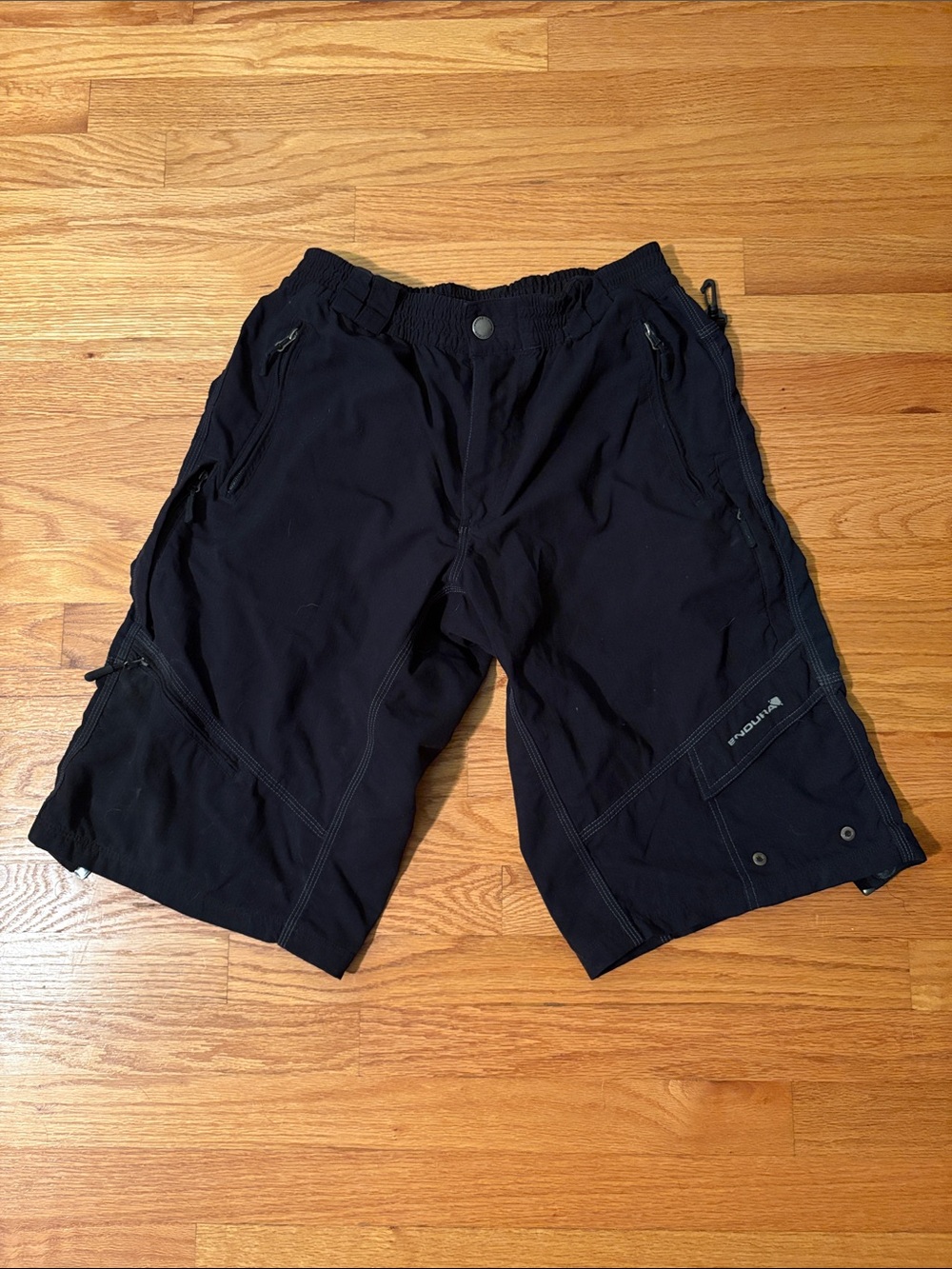 Men's Endura Black Cycling Cargo Shorts